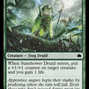 Bloomburrow - 195 - Sunshower Druid - Common - G - Foil (Front)