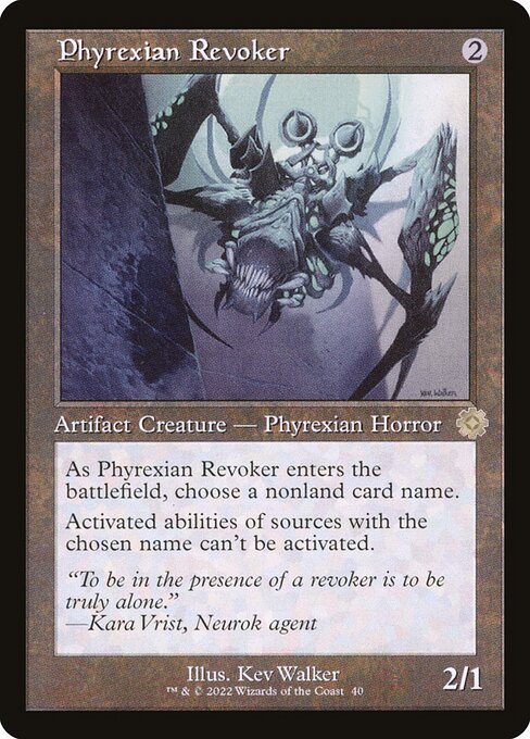 The Brothers' War Retro Artifacts - 40 - Phyrexian Revoker - Rare - C - Foil (Front)