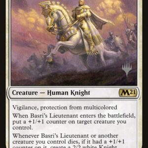 Core Set 2021 Promos - 9p - Basri's Lieutenant - Rare - W - Non-foil - Promo (Front)