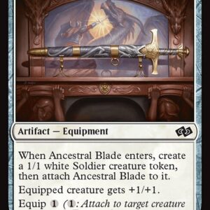 Foundations Jumpstart - 160 - Ancestral Blade - Common - W - Non-foil (Front)