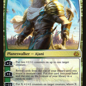 Aether Revolt - 185 - Ajani, Valiant Protector - Mythic - WG - Foil (Front)