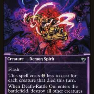 March of the Machine: The Aftermath - 63 - Death-Rattle Oni - Uncommon - B - Foil (Front)