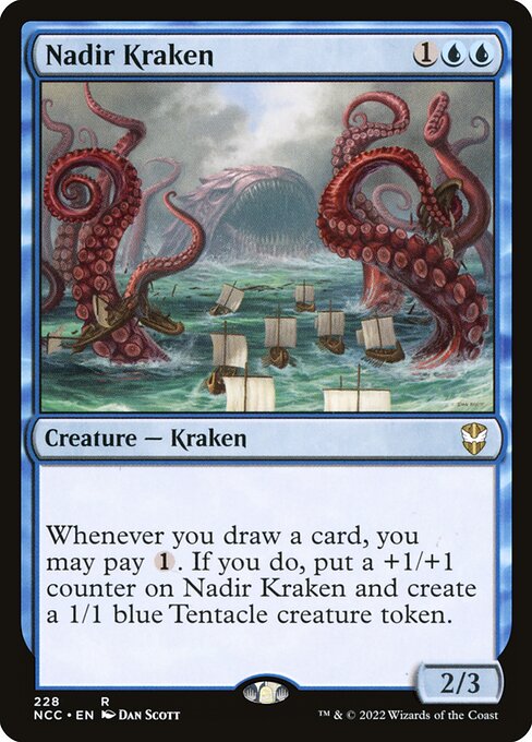 New Capenna Commander - 228 - Nadir Kraken - Rare - U - Non-foil (Front)