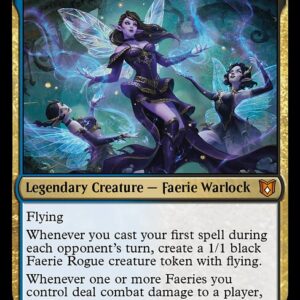 Wilds of Eldraine Commander - 3 - Alela, Cunning Conqueror - Mythic - UB - Non-foil (Front)