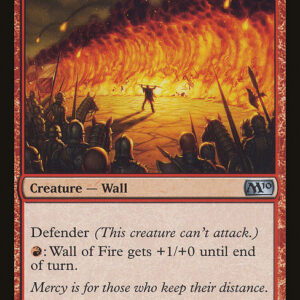 Magic 2010 - 162 - Wall of Fire - Uncommon - R - Non-foil (Front)