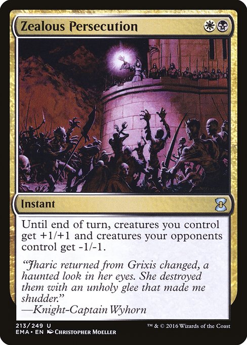 Eternal Masters - 213 - Zealous Persecution - Uncommon - WB - Non-foil (Front)