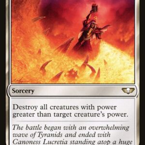 Warhammer 40,000 Commander - 186 - Fell the Mighty - Rare - W - Non-foil (Front)