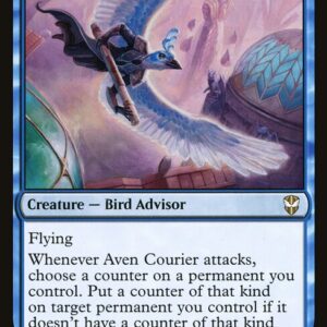 New Capenna Commander - 22 - Aven Courier - Rare - U - Non-foil (Front)