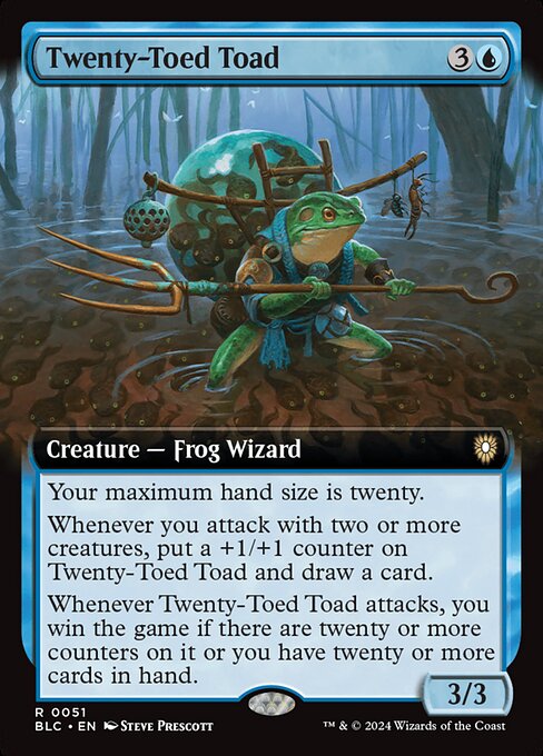 Bloomburrow Commander - 51 - Twenty-Toed Toad - Rare - U - Non-foil (Front)
