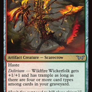 Duskmourn: House of Horror - 239 - Wildfire Wickerfolk - Uncommon - RG - Non-foil (Front)