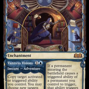 Wilds of Eldraine - 279 - Virtue of Knowledge // Vantress Visions - Mythic - U - Non-foil (Front)