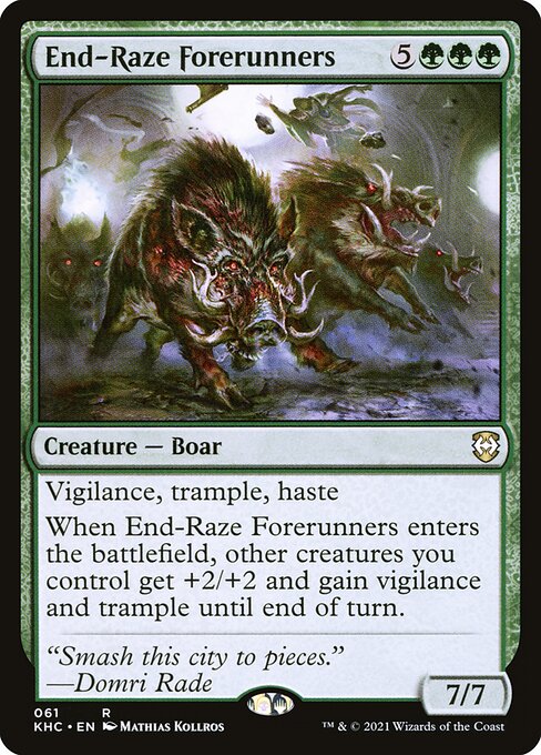 Kaldheim Commander - 61 - End-Raze Forerunners - Rare - G - Non-foil (Front)