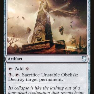 Commander 2018 - 227 - Unstable Obelisk - Uncommon - C - Non-foil (Front)