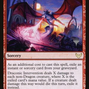 Strixhaven: School of Mages Promos - 96p - Draconic Intervention - Rare - R - Foil - Promo (Front)