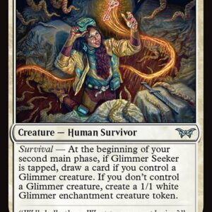 Duskmourn: House of Horror - 14 - Glimmer Seeker - Uncommon - W - Non-foil (Front)