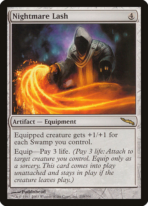 Mirrodin - 219 - Nightmare Lash - Rare - C - Non-foil (Front)