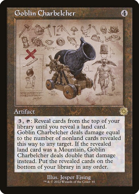 The Brothers' War Retro Artifacts - 81 - Goblin Charbelcher - Rare - C - Non-foil (Front)