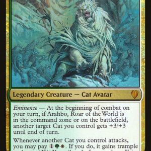 Commander 2017 - 35 - Arahbo, Roar of the World - Mythic - WG - Foil (Front)