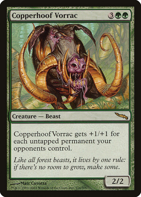 Mirrodin - 116 - Copperhoof Vorrac - Rare - G - Non-foil (Front)