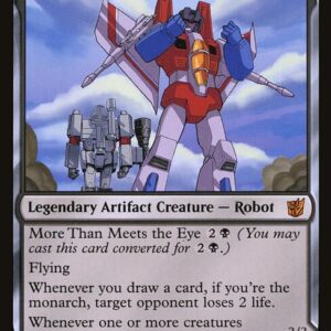 Transformers - 5 - Starscream, Power Hungry // Starscream, Seeker Leader - Mythic - C - Non-foil (Front)