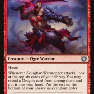 March of the Machine: The Aftermath - 17 - Kolaghan Warmonger - Uncommon - R - Foil (Front)