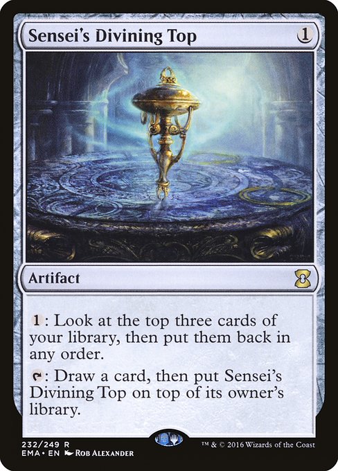 Eternal Masters - 232 - Sensei's Divining Top - Rare - C - Non-foil (Front)