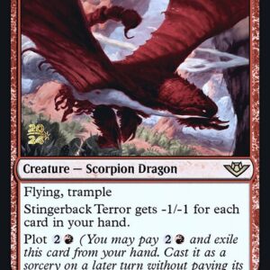 Outlaws of Thunder Junction Promos - 147s - Stingerback Terror - Rare - R - Foil - Datestamped Promo (Front)