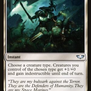 Warhammer 40,000 Commander - 9 - And They Shall Know No Fear - Uncommon - W - Non-foil (Front)