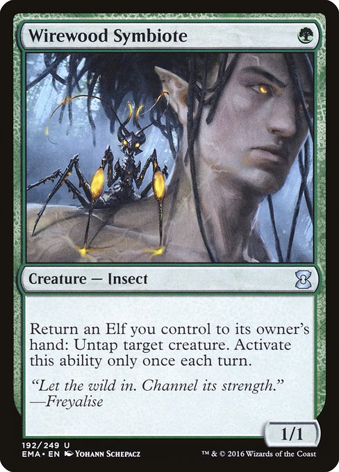 Eternal Masters - 192 - Wirewood Symbiote - Uncommon - G - Non-foil (Front)