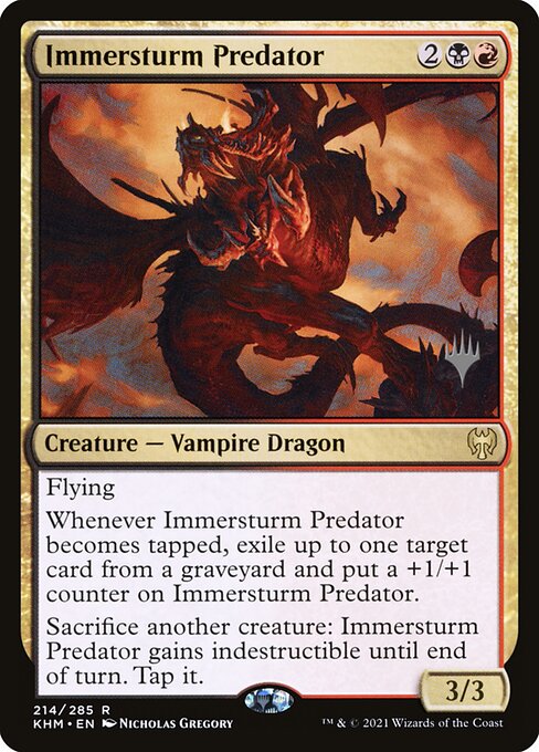 Kaldheim Promos - 214p - Immersturm Predator - Rare - BR - Foil - Promo (Front)