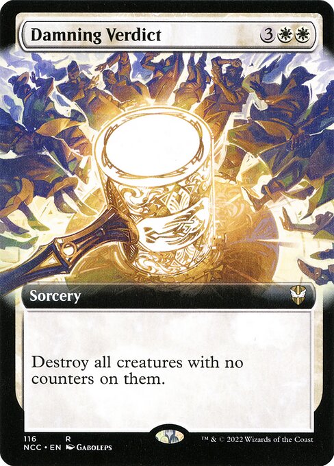 New Capenna Commander - 116 - Damning Verdict - Rare - W - Non-foil (Front)