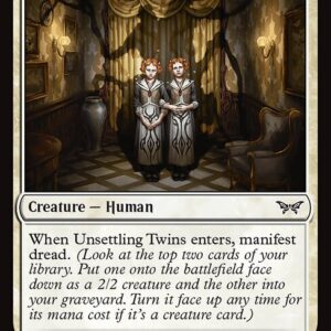 Duskmourn: House of Horror - 38 - Unsettling Twins - Common - W - Non-foil (Front)