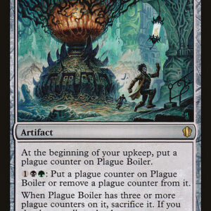 Commander 2013 - 254 - Plague Boiler - Rare - C - Non-foil (Front)
