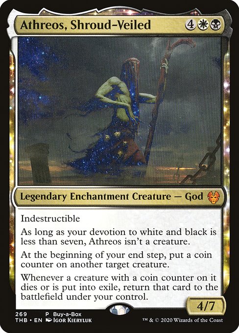Theros Beyond Death - 269 - Athreos, Shroud-Veiled - Mythic - WB - Foil - Promo (Front)