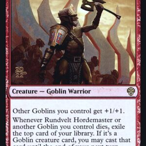 Dominaria United Promos - 142s - Rundvelt Hordemaster - Rare - R - Foil - Datestamped Promo (Front)