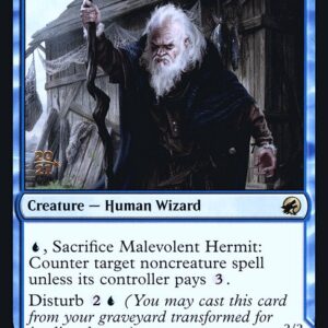 Innistrad: Midnight Hunt Promos - 61s - Malevolent Hermit // Benevolent Geist - Rare - C - Foil - Datestamped Promo (Front)