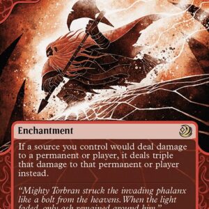 Wilds of Eldraine: Enchanting Tales - 42 - Fiery Emancipation - Rare - R - Non-foil (Front)