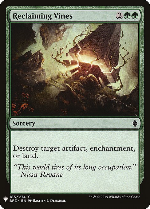 The List - BFZ-185 - Reclaiming Vines - Common - G - Non-foil (Front)