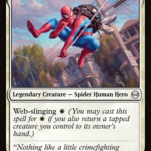 Marvel's Spider-Man - 16 - Spider-Man, Web-Slinger - Common - W - Non-foil (Front)