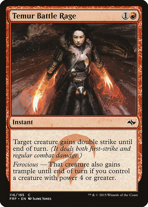Fate Reforged - 116 - Temur Battle Rage - Common - R - Non-foil (Front)