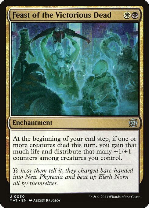 March of the Machine: The Aftermath - 30 - Feast of the Victorious Dead - Uncommon - WB - Non-foil (Front)