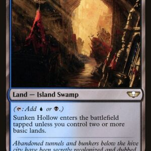 Warhammer 40,000 Commander - 295 - Sunken Hollow - Rare - C - Non-foil (Front)