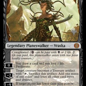 Phyrexia: All Will Be One Promos - 115p - Vraska, Betrayal's Sting - Mythic - B - Non-foil - Promo (Front)