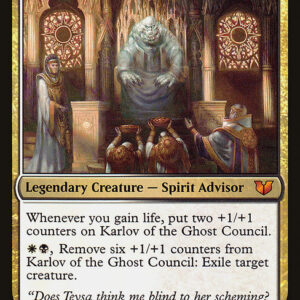 Commander 2015 - 46 - Karlov of the Ghost Council - Mythic - WB - Non-foil (Front)