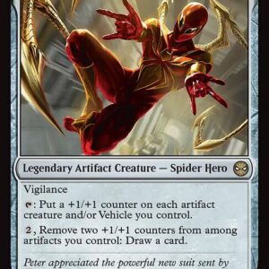 Marvel's Spider-Man - 166 - Iron Spider, Stark Upgrade - Rare - C - Non-foil (Front)