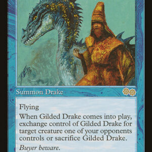 Urza's Saga - 76 - Gilded Drake - Rare - U - Non-foil (Front)