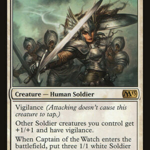 Magic 2013 - 8 - Captain of the Watch - Rare - W - Non-foil (Front)