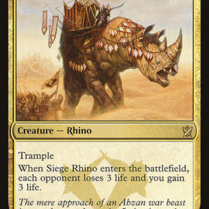 Khans of Tarkir - 200 - Siege Rhino - Rare - Multi - Non-foil (Front)