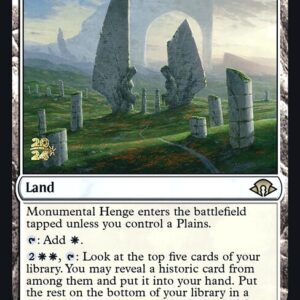 Modern Horizons 3 Promos - 222s - Monumental Henge - Rare - C - Foil - Datestamped Promo (Front)