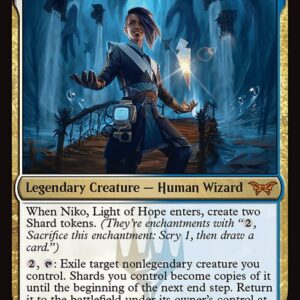 Duskmourn: House of Horror - 224 - Niko, Light of Hope - Mythic - WU - Non-foil (Front)
